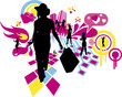 fille mode fun shopping