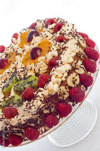 cake with cream and fruits cake with cream and fruits