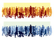 A crowd of people
