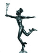 Mercury. God of commerce. An antique statue.