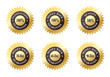 Set of Six Gold Seals Set of Six Gold Seals