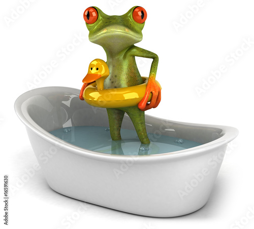Grenouille dans son bain