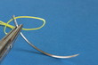 Instrument, needle and thread