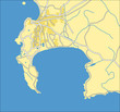 vector map of capetown.