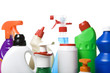 Collection of hygiene cleaners for housework