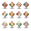 european flags set - cube version - part 4