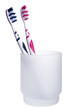 Zahnbürsten in Becher