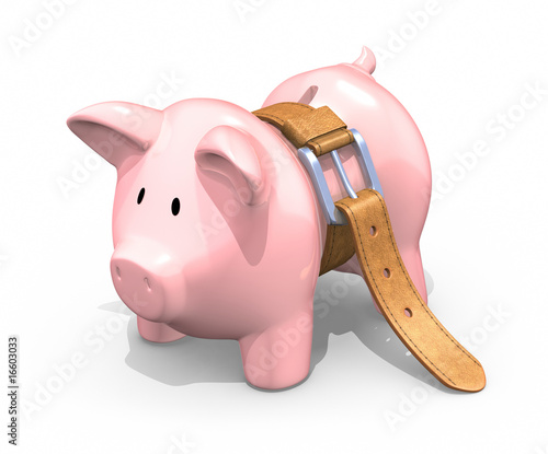 Illustration: "Starving" piggy bank "Starving" piggy bank