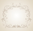 Beautiful floral frame