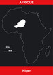 Carte Afrique - Niger - Vectoriel Carte Afrique - Niger - Vectoriel