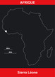 Carte Afrique - Sierra Léone - Vectoriel Carte Afrique - Sierra Léone - Vectoriel