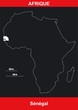 Carte Afrique - Sénégal - Vectoriel Carte Afrique - Sénégal - Vectoriel