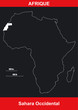 Carte Afrique - Sahara Occidental - Vectoriel Carte Afrique - Sahara Occidental - Vectoriel