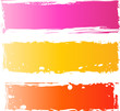 Pretty grungy banners multicolored