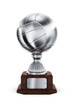 Silver Volleyball trophy
