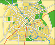 Vector map of Minsk.