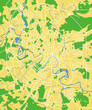 Vector map of Moscow.