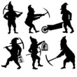 Gnomes silhouettes set1
