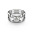 Photo: White gold ring with white diamonds White gold ring with white diamonds