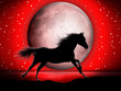 Cavallo e Luna-Horse and Moon-Cheval et Lune