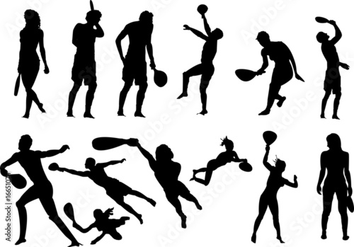 Vector: Beach tennis Beach tennis