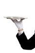 Waiters Arm holding a serving tray