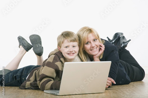 Photo: Smiling surfing the web Smiling surfing the web