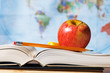 Study Materials With Books And Map