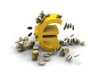 Euro and coins Euro and coins