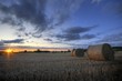 Photo: Hay Bales at Sunset Hay Bales at Sunset