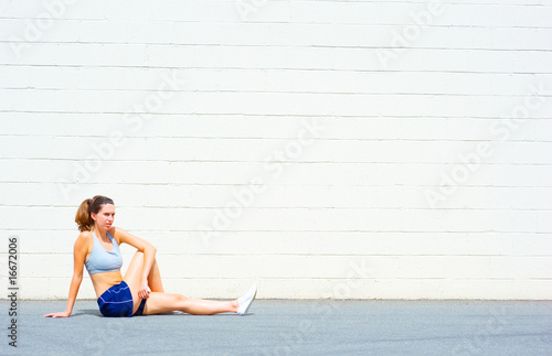 Photo: Urban Mature Woman Exercising Urban Mature Woman Exercising