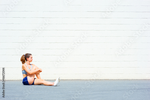 Photo: Urban Mature Woman Exercising Urban Mature Woman Exercising
