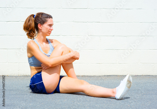 Photo: Urban Mature Woman Exercising Urban Mature Woman Exercising