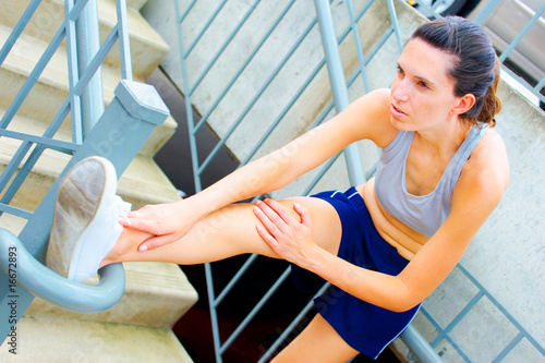 Photo: Urban Mature Woman Exercising Urban Mature Woman Exercising