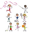 vecteur 7 enfant sport