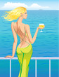 girl end sea