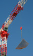 Transport de treillis soudés sur un chantier