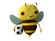 bee with a ball