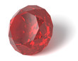 Ruby gem. Isolated with clipping path