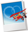 Plane sending wedding message