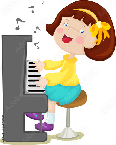 little girl playing piano little girl playing piano