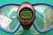 underwater stopwatch and mask