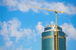 skyscraper building construction site