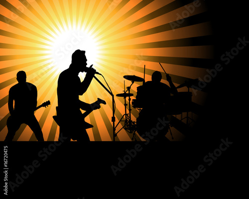 Vector: rock group background rock group background