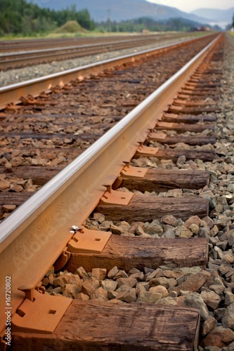Photo: Straight railway Straight railway