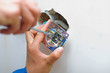 Installing an electrical plug / contact