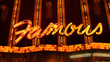 Neon Famous Sign with Lights Neon Famous Sign with Lights