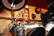The drummer in a night club