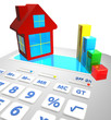 calculator and house