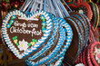 Lebkuchenherzen auf dem Münchner Oktoberfest